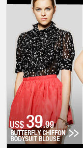 Butterfly Chiffon Bodysuit Blouse