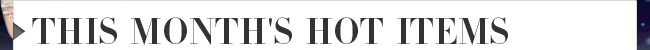 This Month's Hot Items
