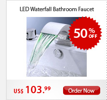 LED Waterfall Bathroom Faucet