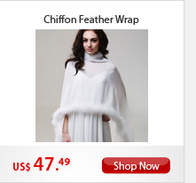Chiffon  Feather wrap