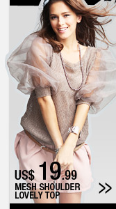 Mesh Shoulder Lovely Top