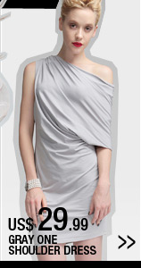 Grey One Shoulder Dress