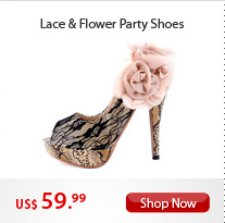 Lace & Flower Party Shoes