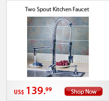 Two Spouts Kitchen Faucet 
