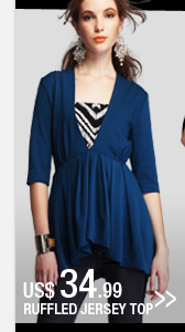 Ruffle Jersey Top