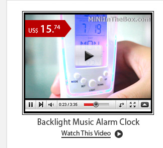 Backlight Music Alarm Clock