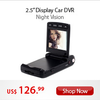 2.5" Display Car DVR