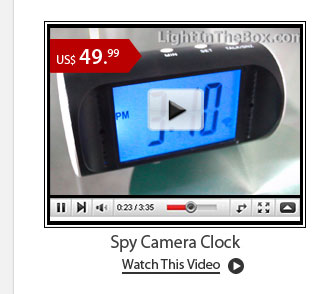 Spy Camera Clock