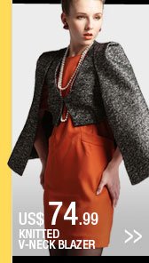 Knitted V-Neck Blazer
