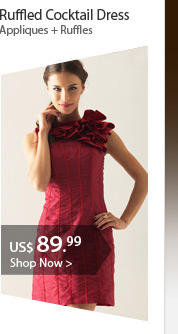 Ruffled Cocktail Dress