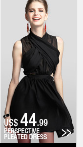 Perspective Pleated Dress