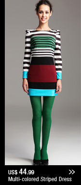 Multi-Color Stripes Dress