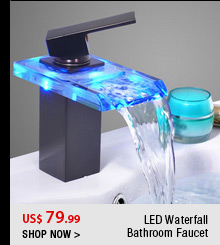 LED Waterfall Bathroom Faucet