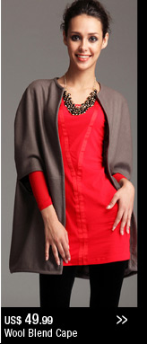 Wool Blend Cape