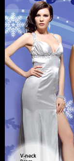V-neck Prom Dress
