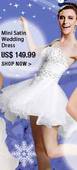Mini Satin Wedding Dress