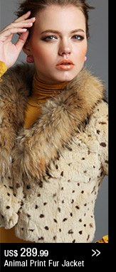 Animal Print Fur Jacket