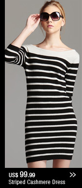 Stripes Cashmere Dress