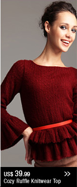 Cozy Ruffle Knitwear Top