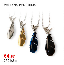Collana con piuma