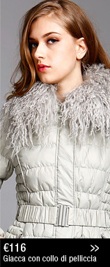Giacca con collo di pelliccia