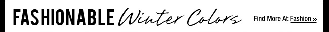 Fashionable Winter Colors
