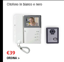 Citofono in bianco e nero