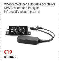 Videocamera per auto vista posteriore