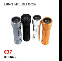 Lettore MP3 stile torcia