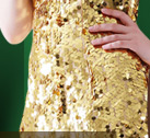 Gold Sequined Dress