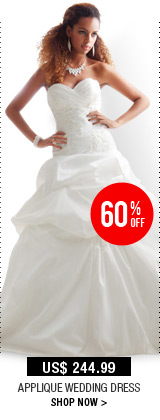 Applique Wedding Dress