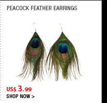 Peacock Feather Earrings