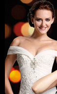 Off-The-Shoulder Wedding Dress