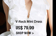 V-Neck Mini Dress