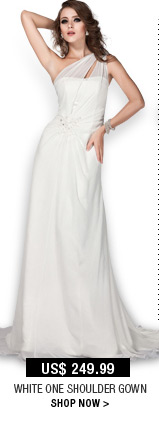 White One Shoulder Gown