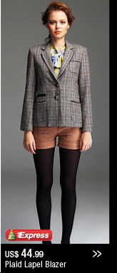Plaid Lapel Blazer