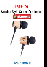 Wooden Style Stereo Earphones