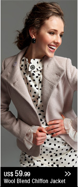 Wool Blend Chiffon Jacket