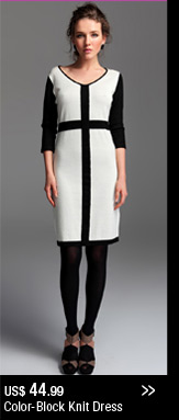 Color-Block Knit Dress