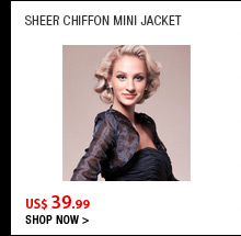 Sheer Chiffon Mini Jacket