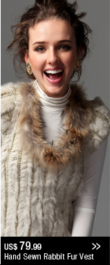 Hand Sewn Rabbit Fur Vest