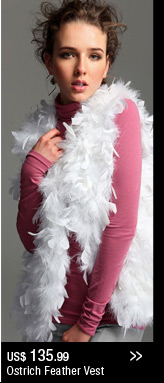 Ostrich Feather Vest