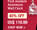 Post-modern Aluminum Wall Clock