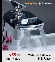 Waterfall Bathroom Sink Faucet