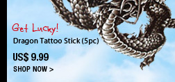 Get Lucky! Dragon Tattoo Stick (5pc)