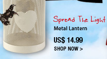 Spread The Light metal lantern