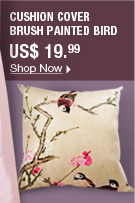 Cushion Cover brush painted bird