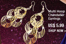 Multi Hoop Chandelier Earrings