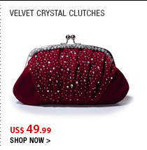 Velvet Crystal Clutches