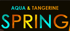 Aqua & Tangerine SPRING 2012 Inspired By LADY GAGA